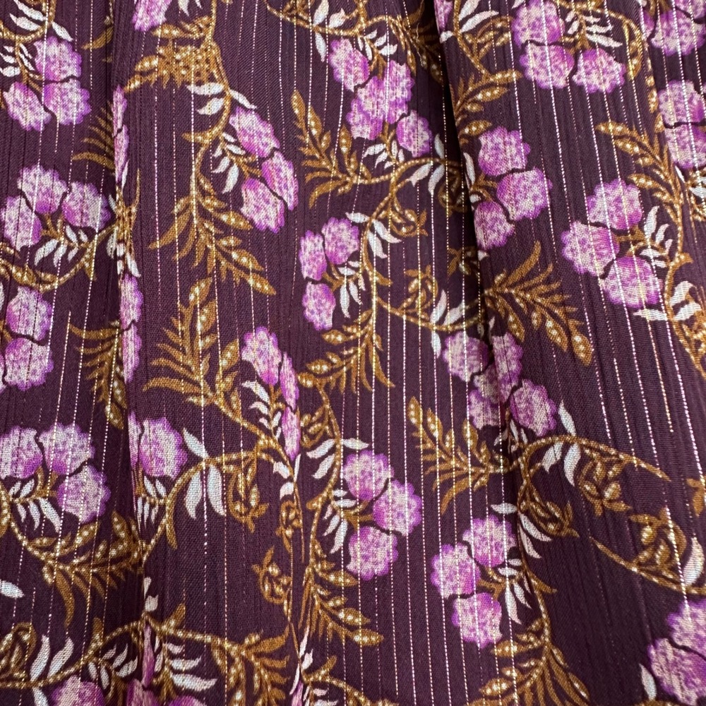 LOFT Raspberry Floral Mini Dress-small petite - Picture 7 of 9